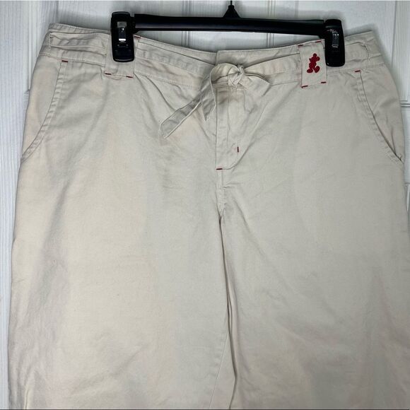 Walt Disney World Capri pant Sz off white Sz Medium - Picture 4 of 12
